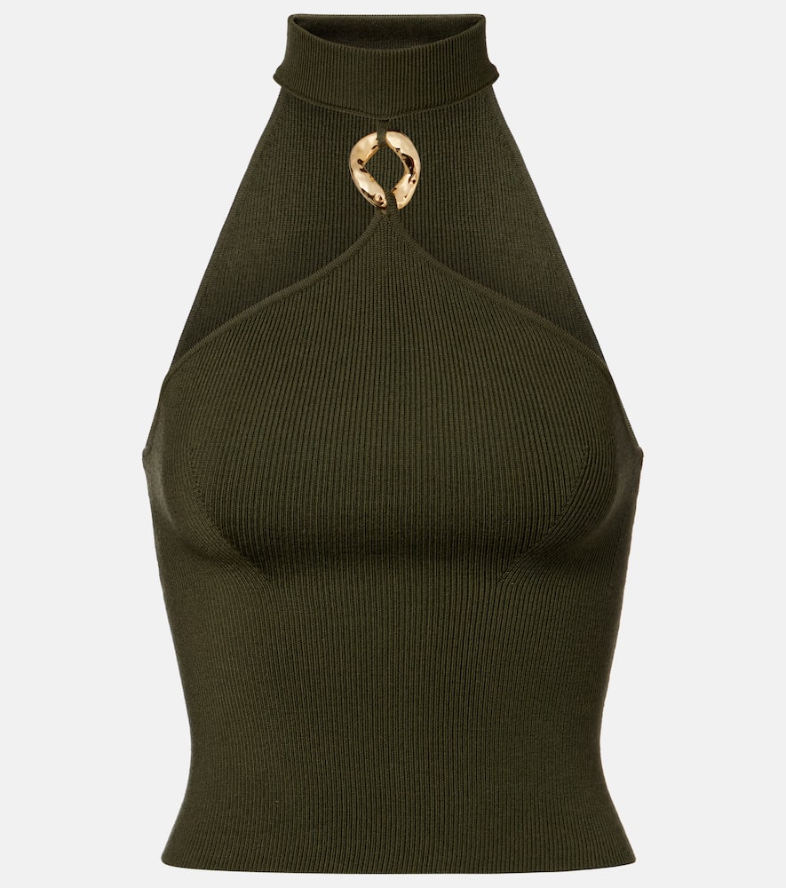 Renlen halterneck wool top