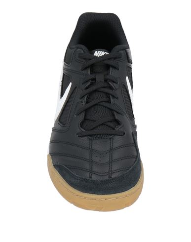 Man Sneakers Black Size 12 Leather, Textile fibers