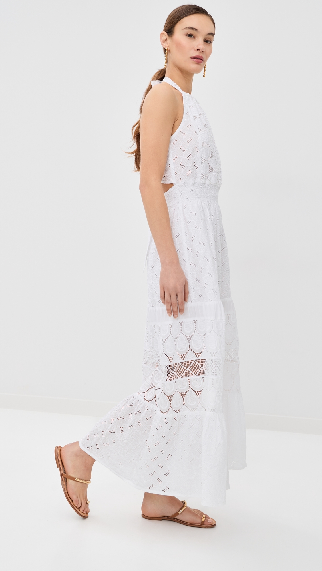 Porro Dress White