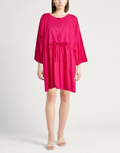 Woman Mini dress Fuchsia Size 2 Cotton
