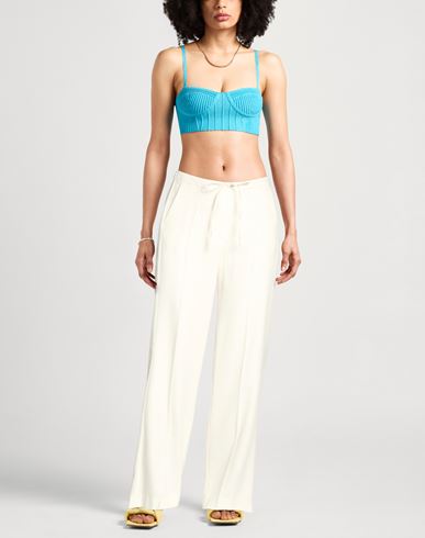 Caractère Woman Pants Cream Size 12 Viscose, Wool