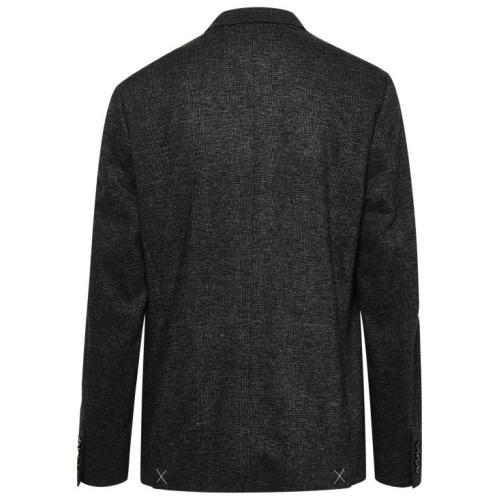 Check-knit blazer