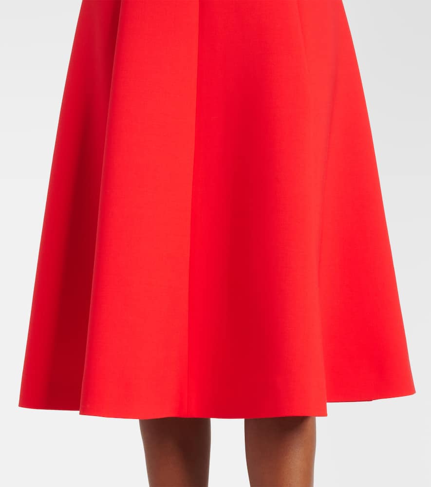 Wool-blend midi dress