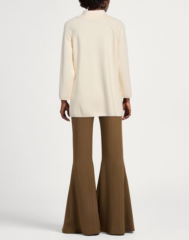 Gran Sasso Woman Turtleneck Cream Size 6 Virgin Wool