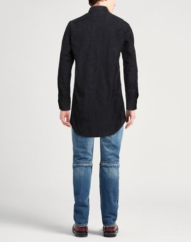 Man Shirt Black Size 17 Cotton