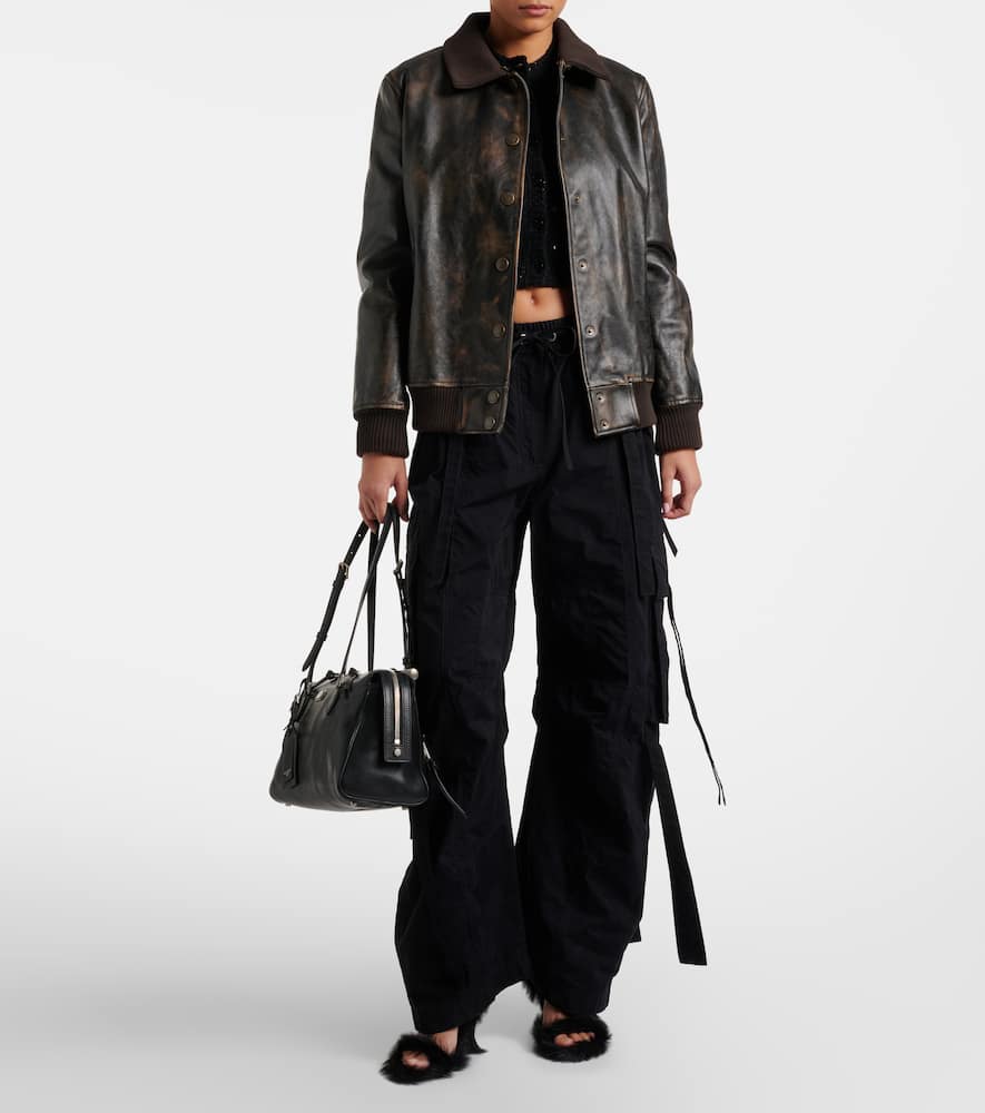 Mid-rise cargo pants