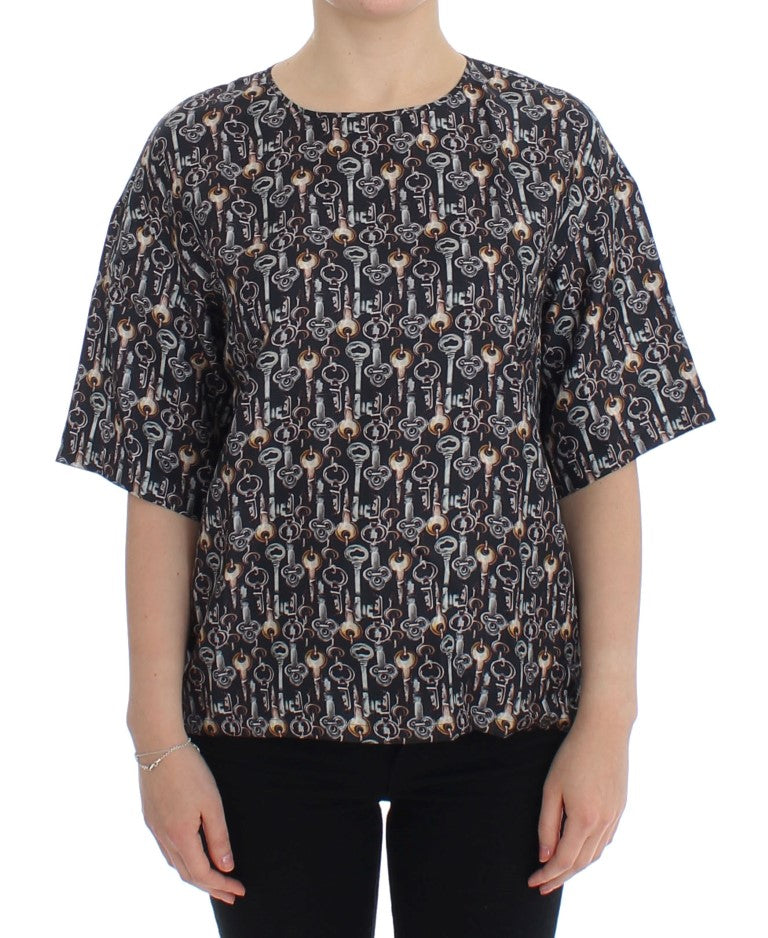 Enchanted Sicily Blouse — Gray