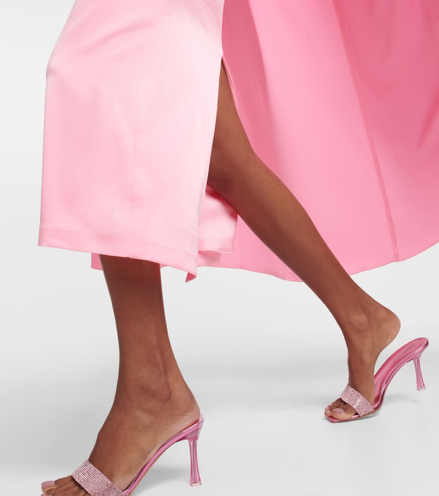 Alex Perry Crêpe cape midi dress