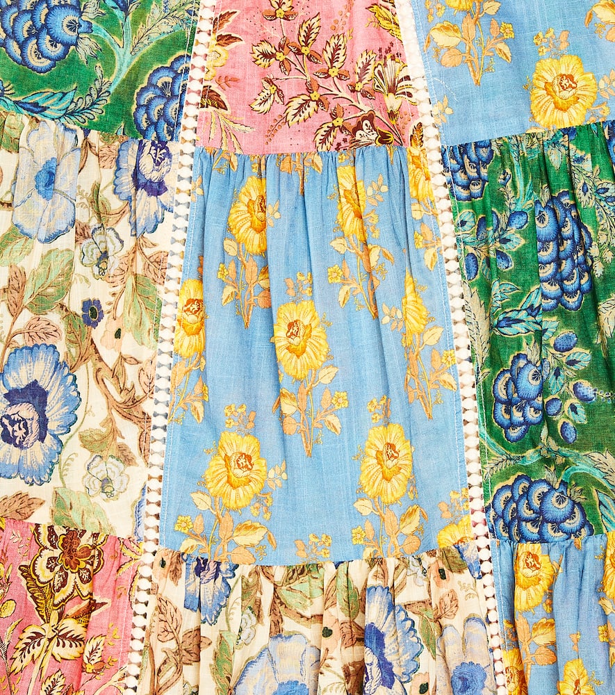 Zimmermann Kids Junie halterneck printed cotton dress