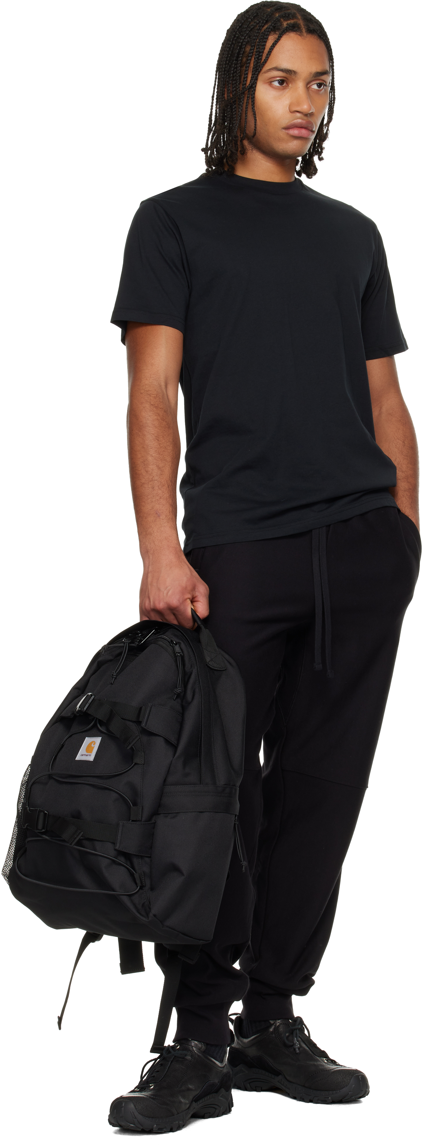 Two-Pack Black Standard Crew Neck T-shirts