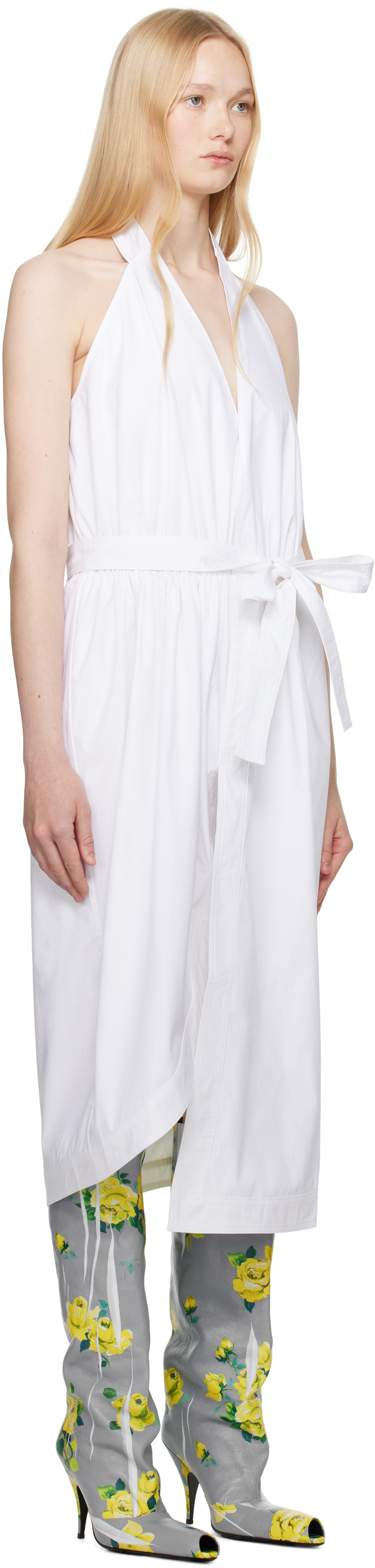 16Arlington White Vitalia Midi Dress