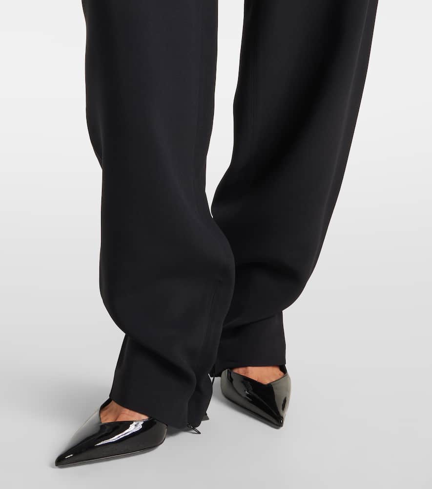 High-rise tapered pants