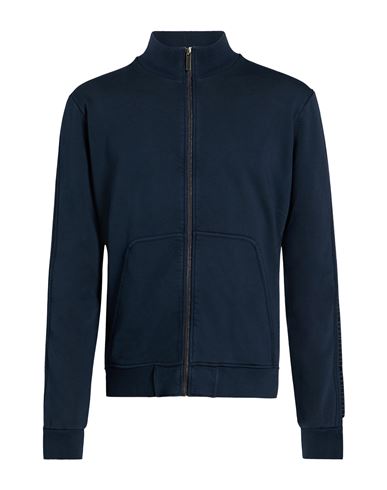 Man Sweatshirt Midnight blue Size L Cotton
