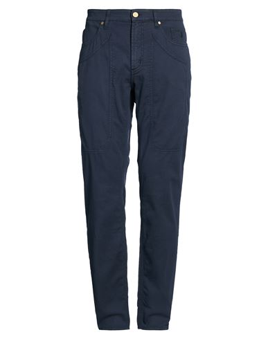 Man Pants Midnight blue Size 31 Cotton, Lyocell, Elastane