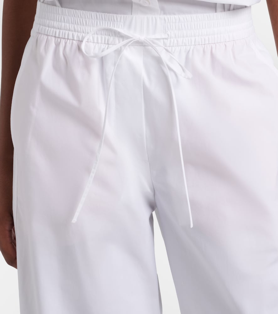 Poplin Power II cotton poplin wide-leg pants