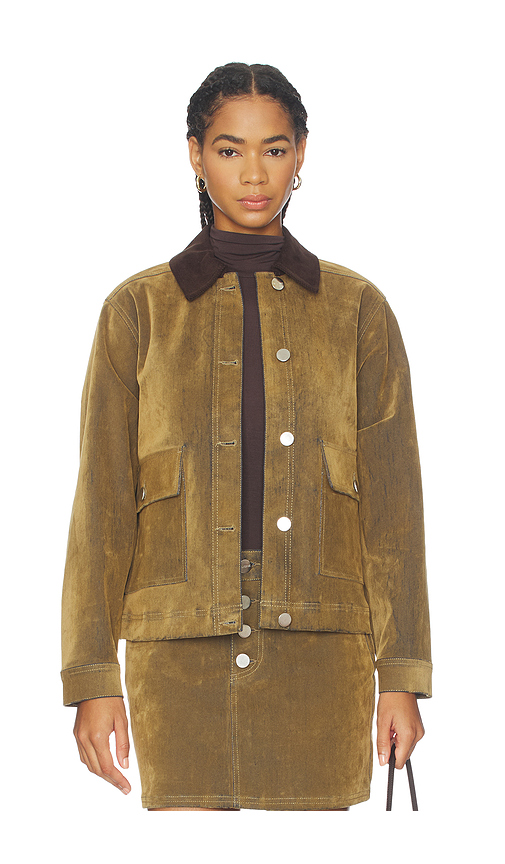 ALIGNE Bark Flok Jacket in Sand. XS also in L