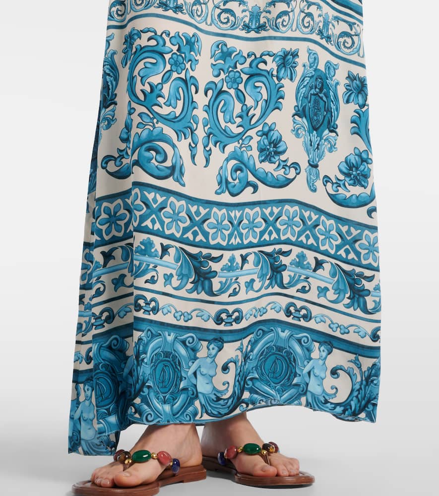 Satin maxi dress