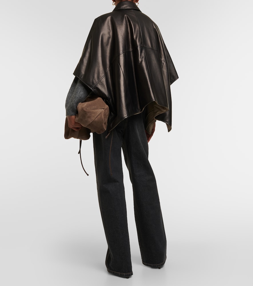 Leather overshirt