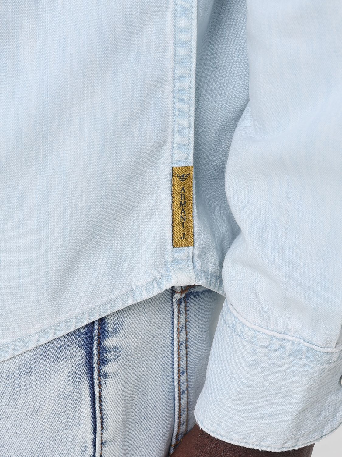 Shirt Men color Stone Washed
