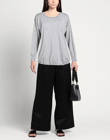 Woman Sweater Grey Size 12 Wool, Silk, Cashmere