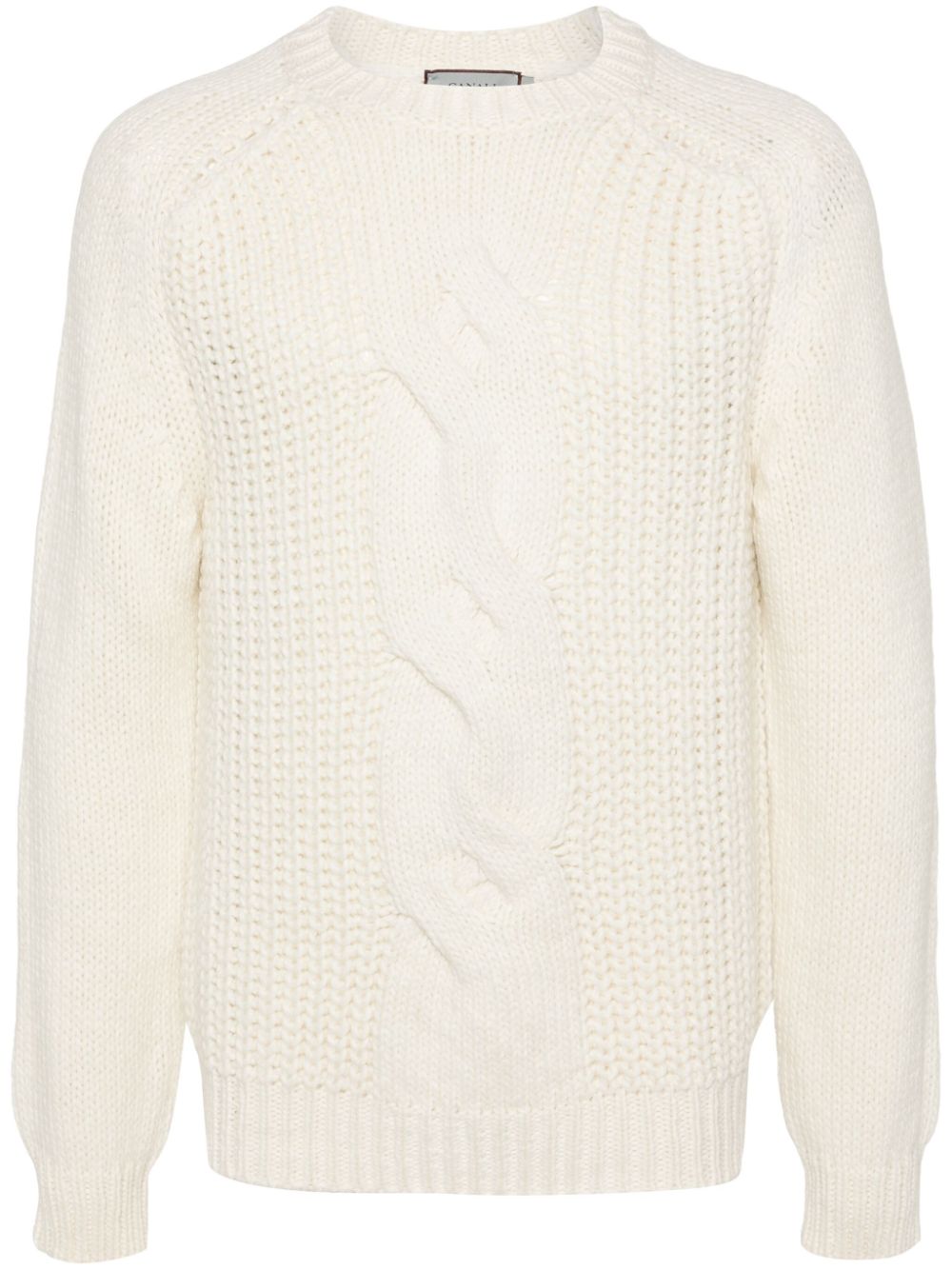 Braided ribbed sweater - Neutrals