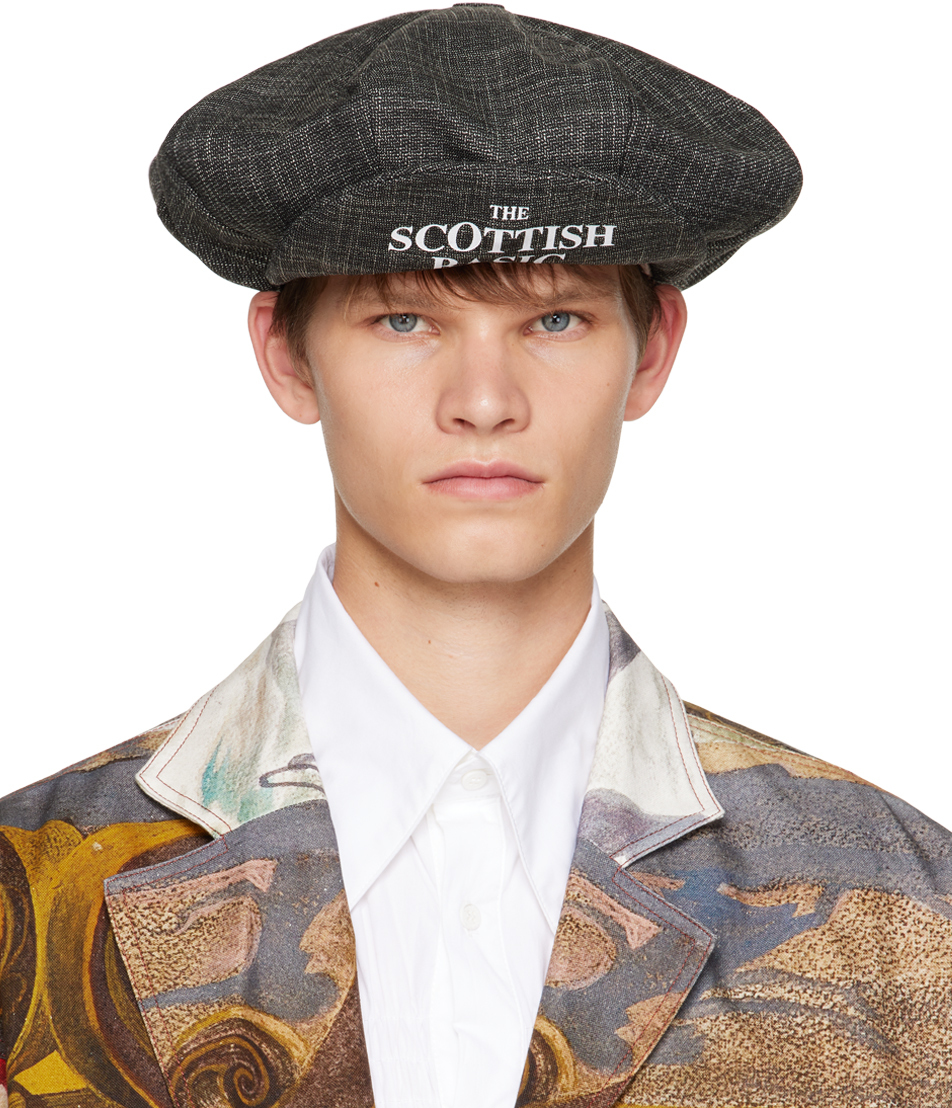 Gray Baker Boy Hat