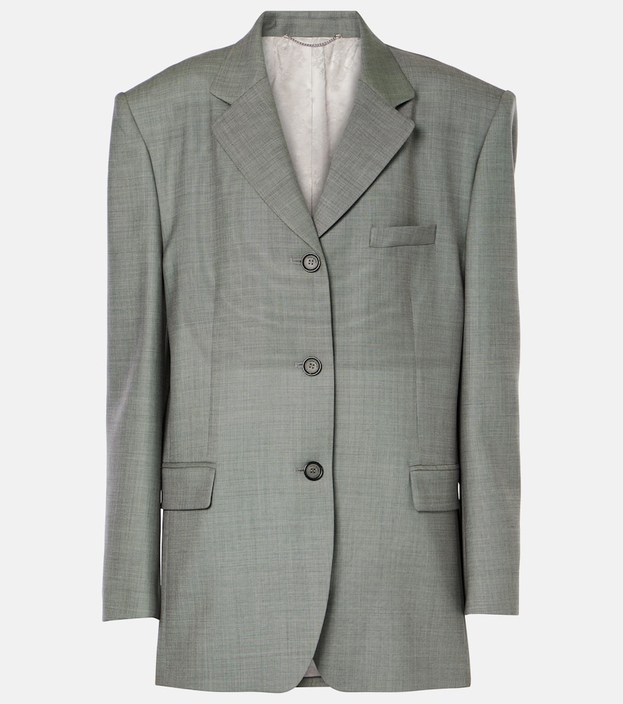 Oversized wool blazer