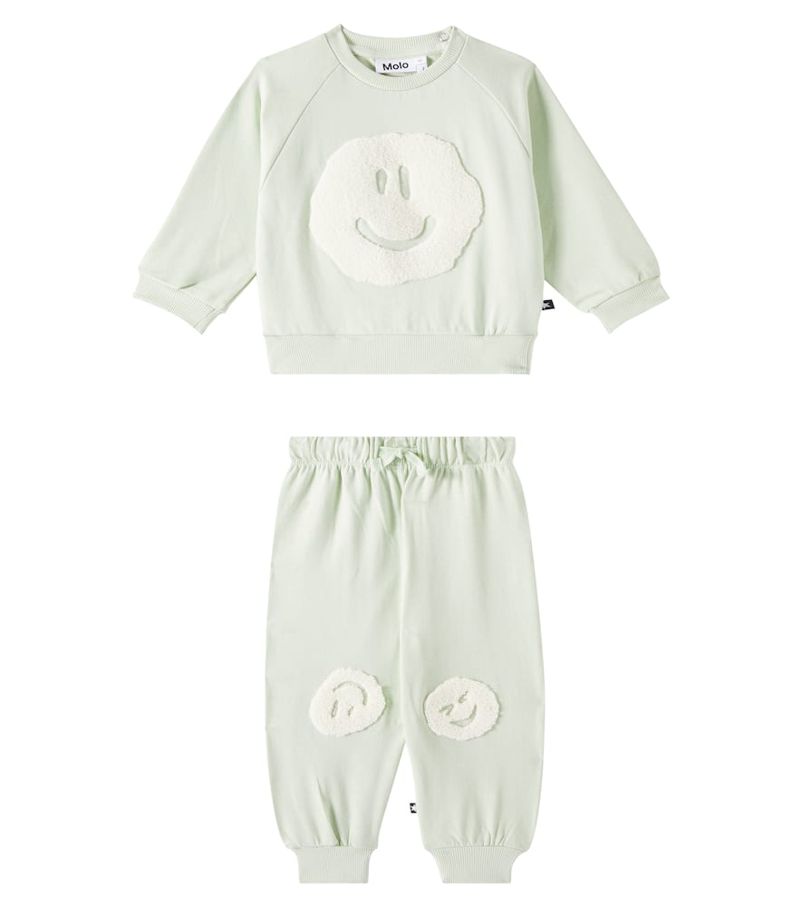 Molo Baby cotton sweatshirt and sweatpants set