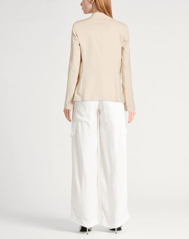Woman Blazer Ivory Size 8 Cotton, Nylon, Elastane
