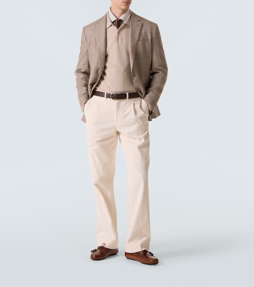 Cashmere polo sweater