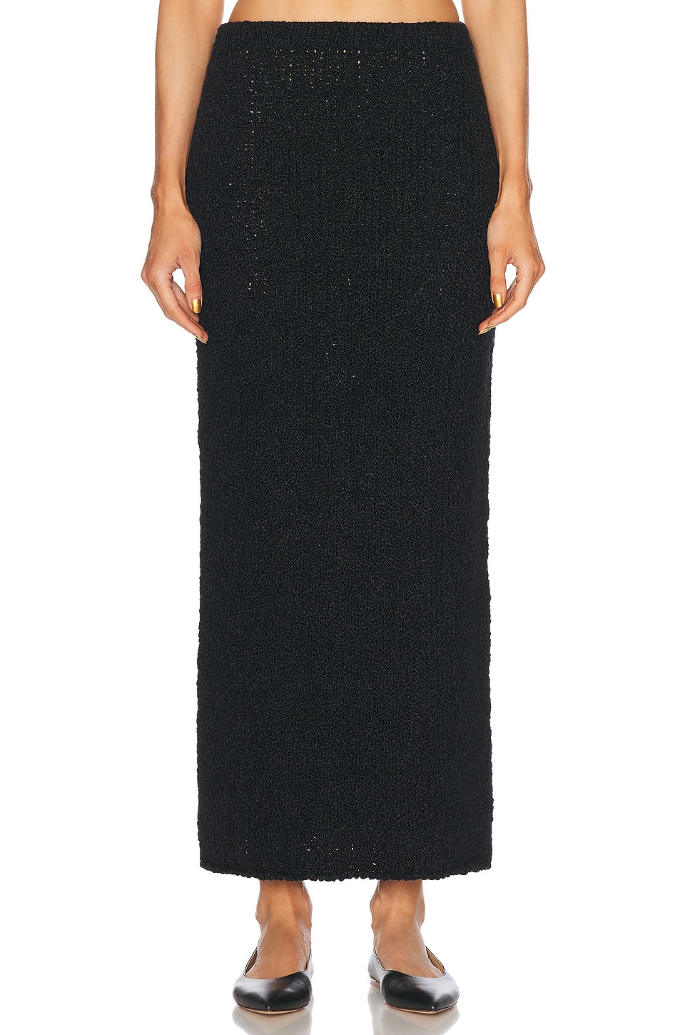 Gabriela Hearst Frea Skirt in Black - Black.  XS also in L