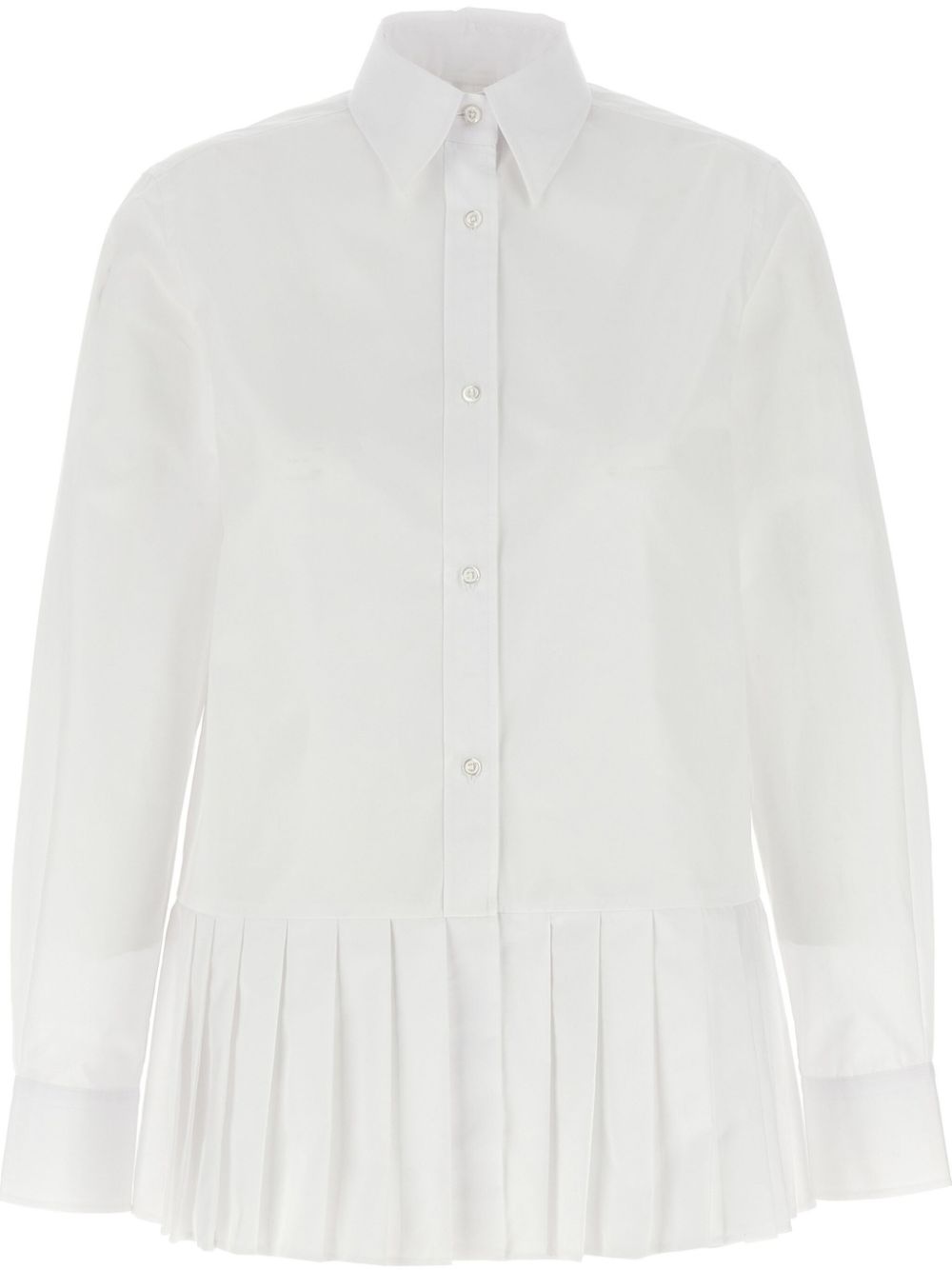 Pleated shirt - White