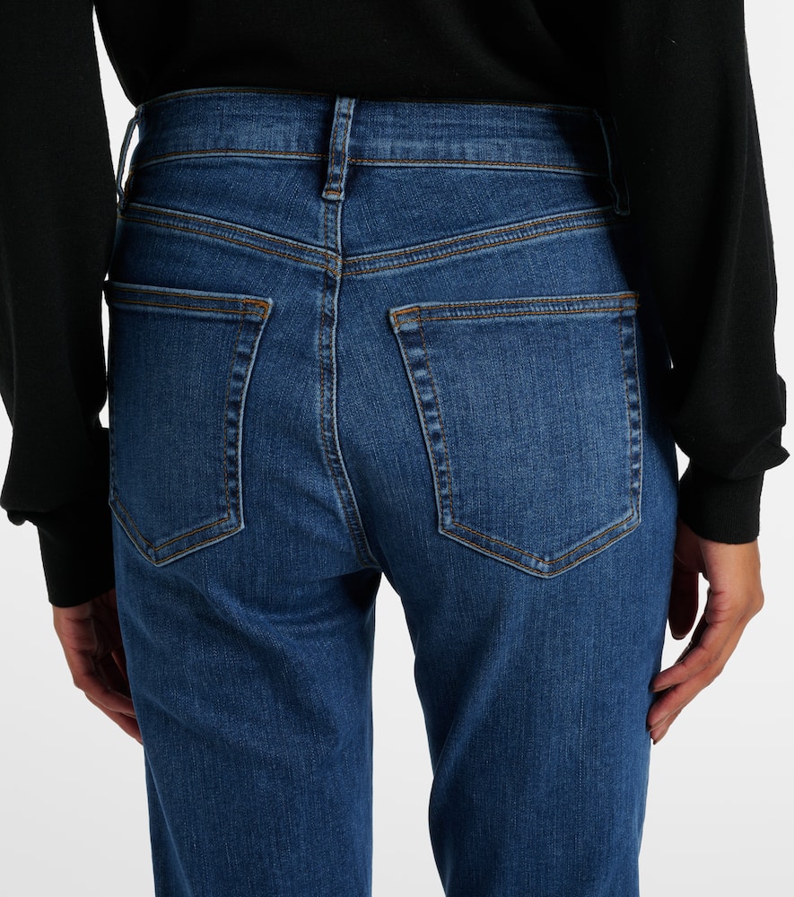Le High Straight cropped straight jeans