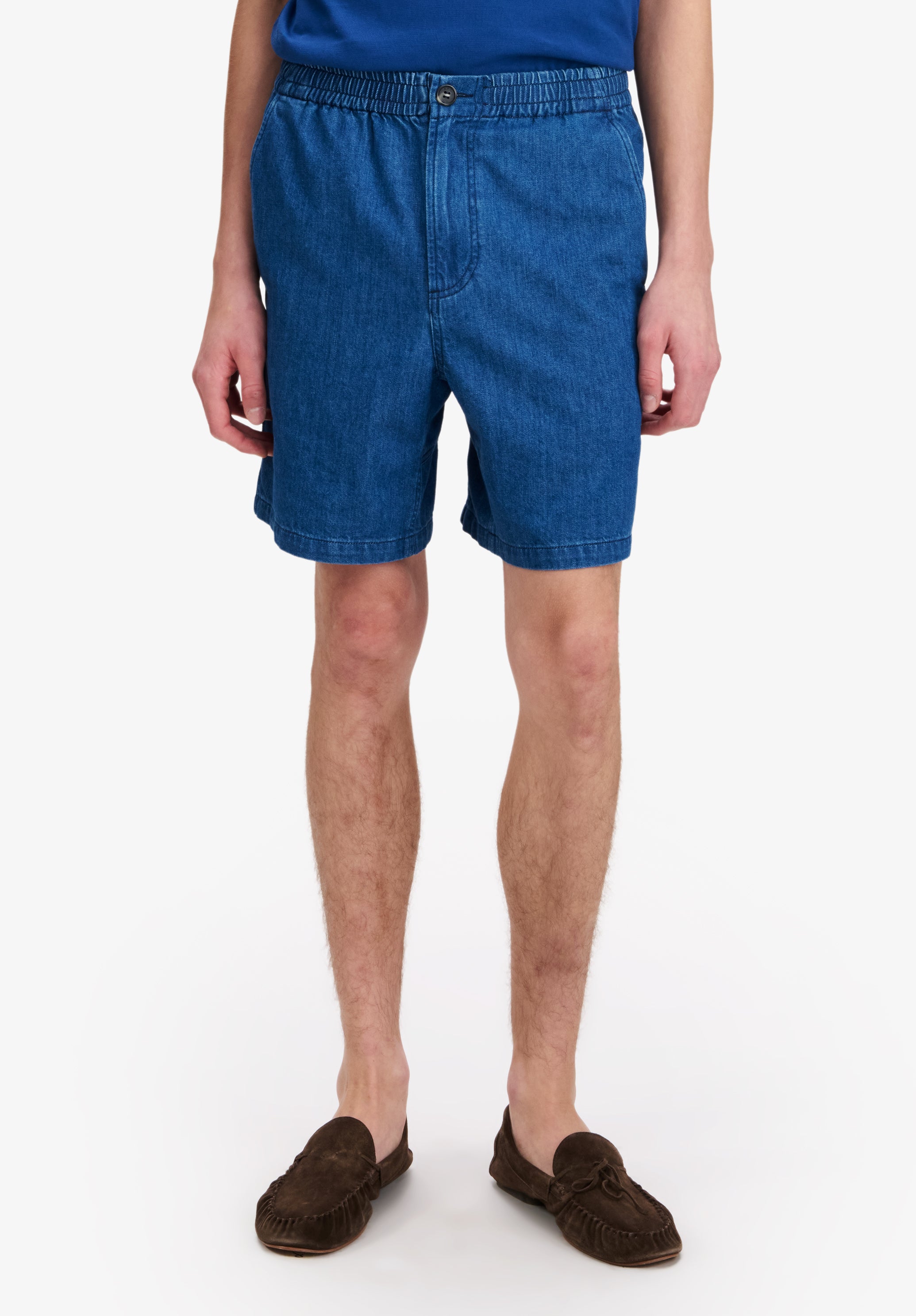 A. P.C. Men's Norris Shorts Size: Small in Blue