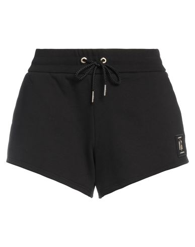 Woman Shorts & Bermuda Shorts Black Size M Cotton, Elastane