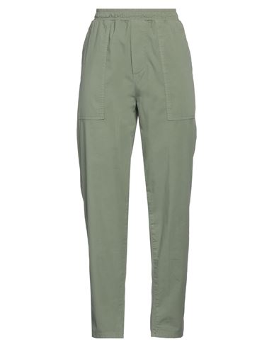 Woman Pants Sage green Size 28 Cotton, Elastane