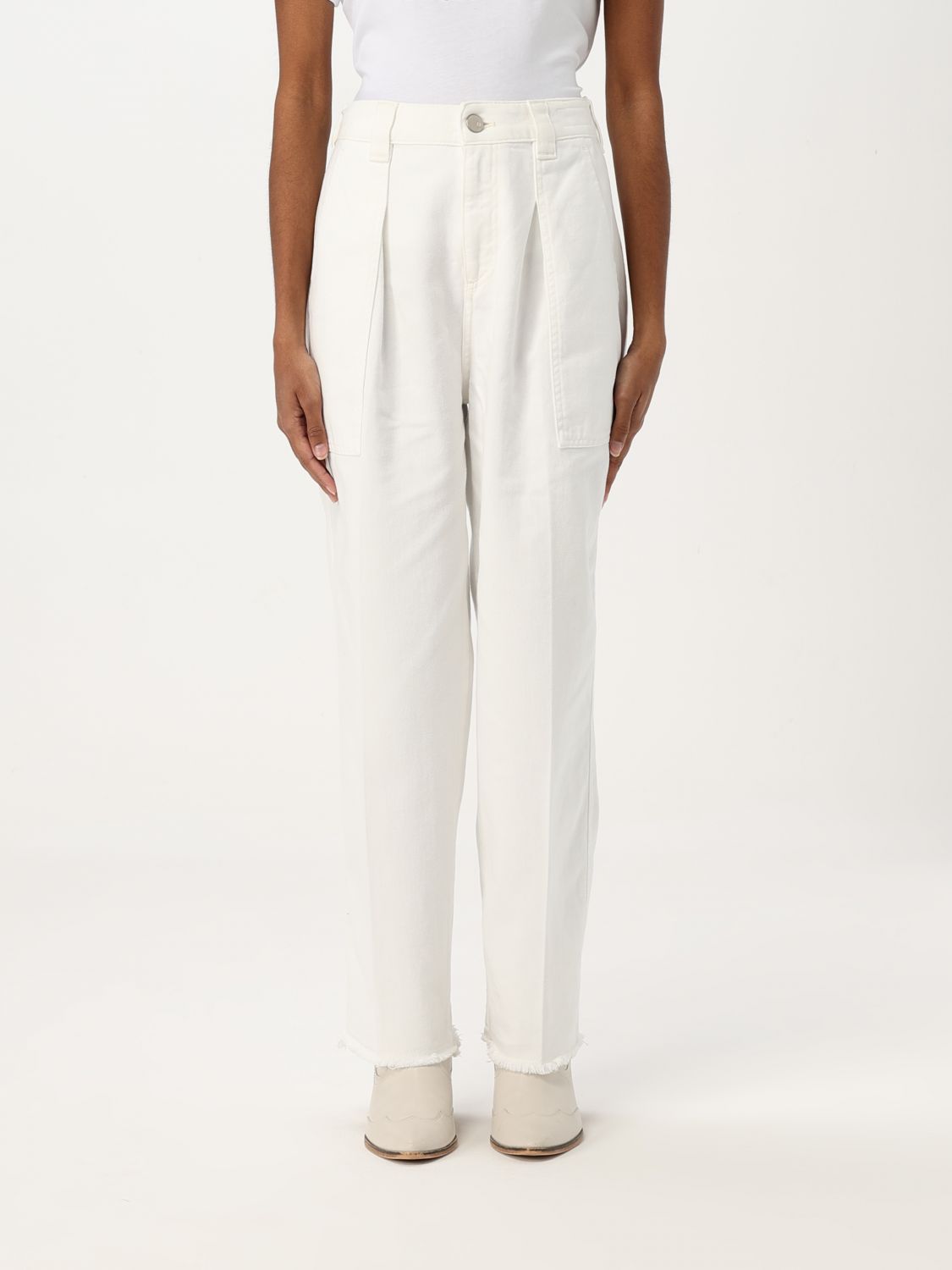 Pants PT01 Woman color White
