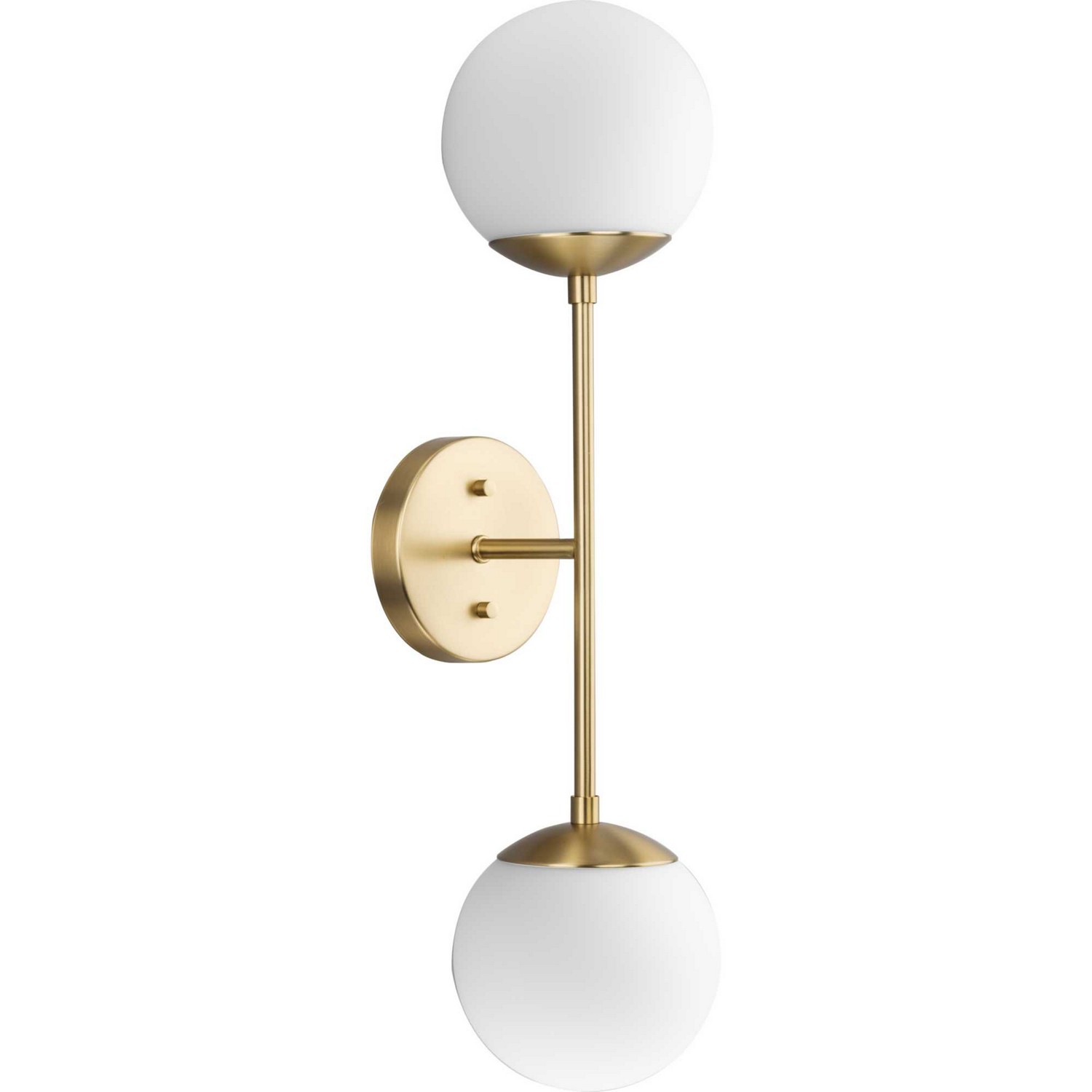 Brushed Bronze Two Light Wall Bracket from the Haas Collection