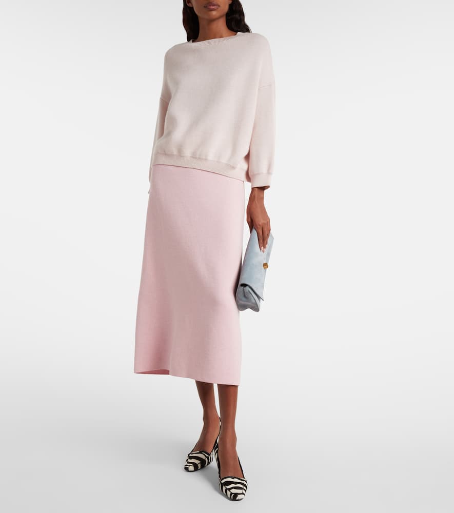 Sabina cashmere and mohair sweater