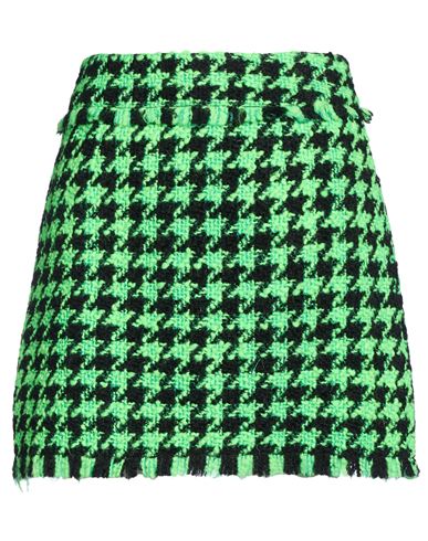 Woman Mini skirt Green Size 4 Wool, Polyamide
