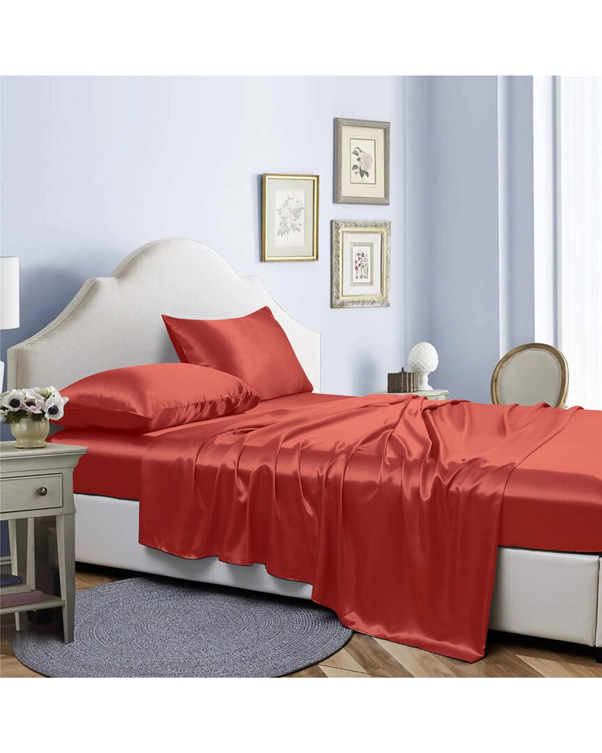 Silky Satin 4pc Sheet Set
