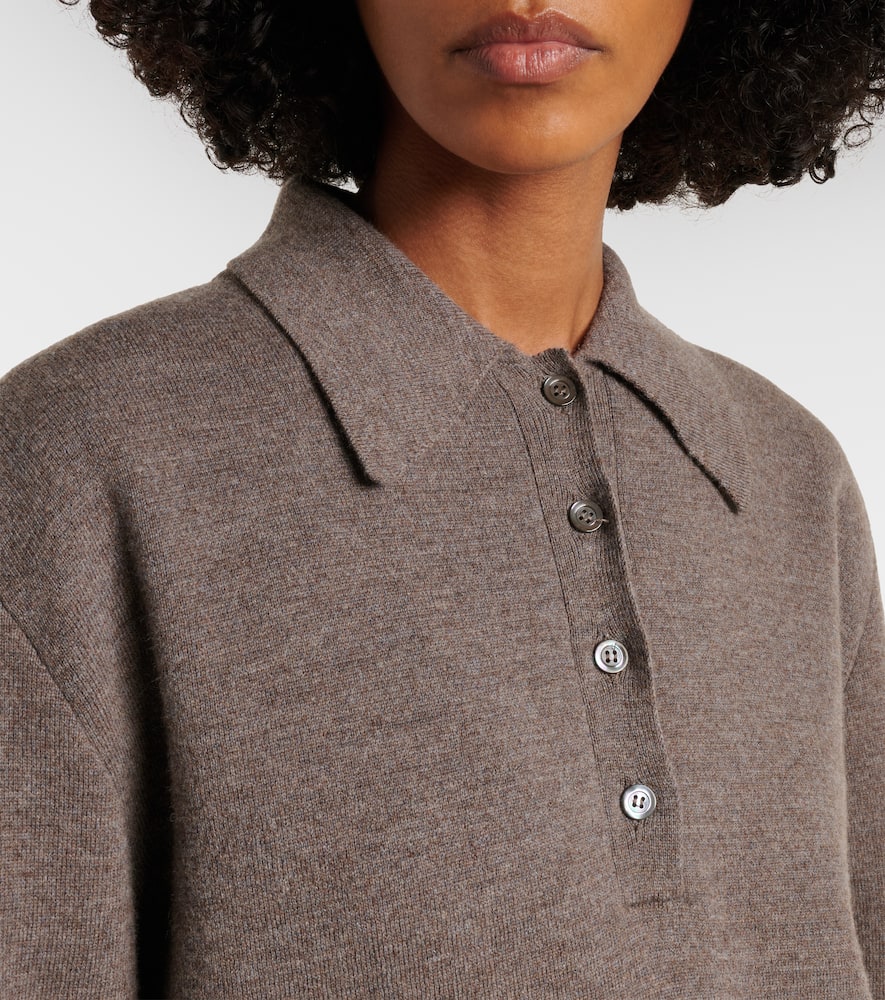 Róhe Wool and cashmere polo sweater