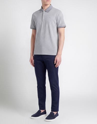 Man Polo shirt Grey Size S Cotton