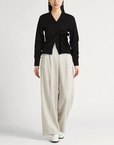 Woman Wrap cardigans Black Size M Cotton