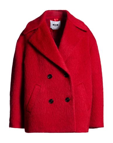 Woman Coat Red Size 6 Acrylic, Synthetic fibers, Wool, Alpaca wool, Mohair wool