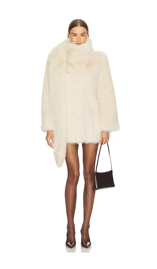 LOBA MANTEL BRENDA in Ivory. Größe XS. Also in L, M, S
