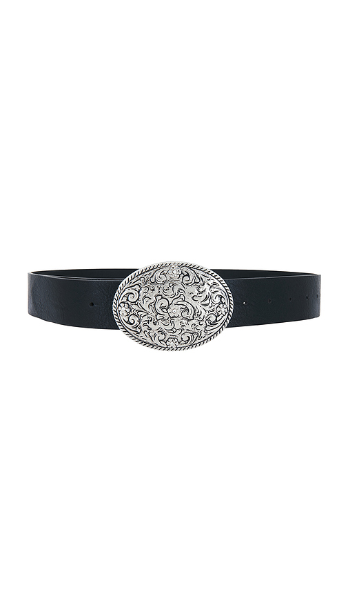 Lovers and Friends Braxton Buckle Belt in Black