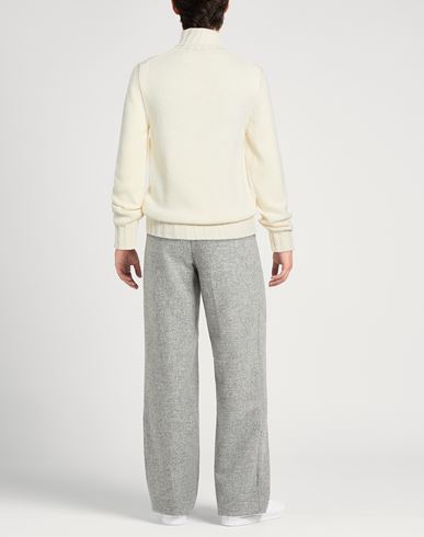 Patrizio Piscaglia Man Turtleneck Ivory Size 38 Baby alpaca wool, Polyamide, Wool