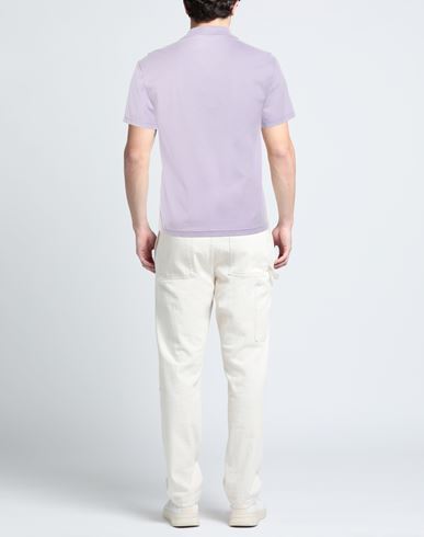 Man Polo shirt Mauve Size M Polyester, Cotton