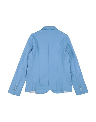 Man Blazer Azure Size 14 Cotton, Polyamide, Elastane